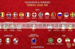 明年还是明年后,中国举办世界杯的具体时间表公布